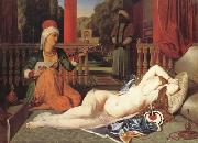 Jean Auguste Dominique Ingres Oadlisque with Female Slave (mk04) Norge oil painting reproduction